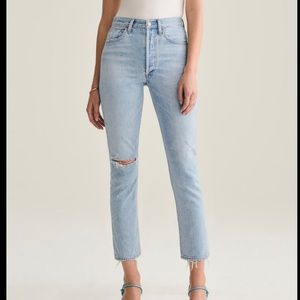 Agolde Riley Cropped Denim